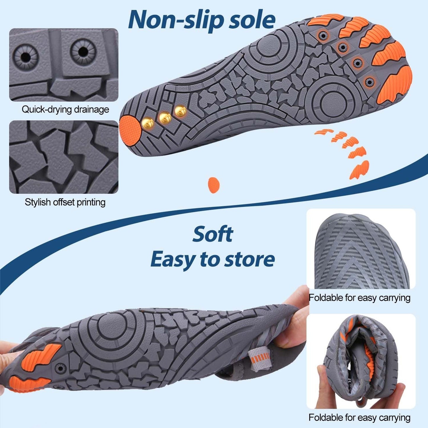ELETON Barefoot Shoes Women Men Hiking Water Shoes Wide Toe Box Zero Drop