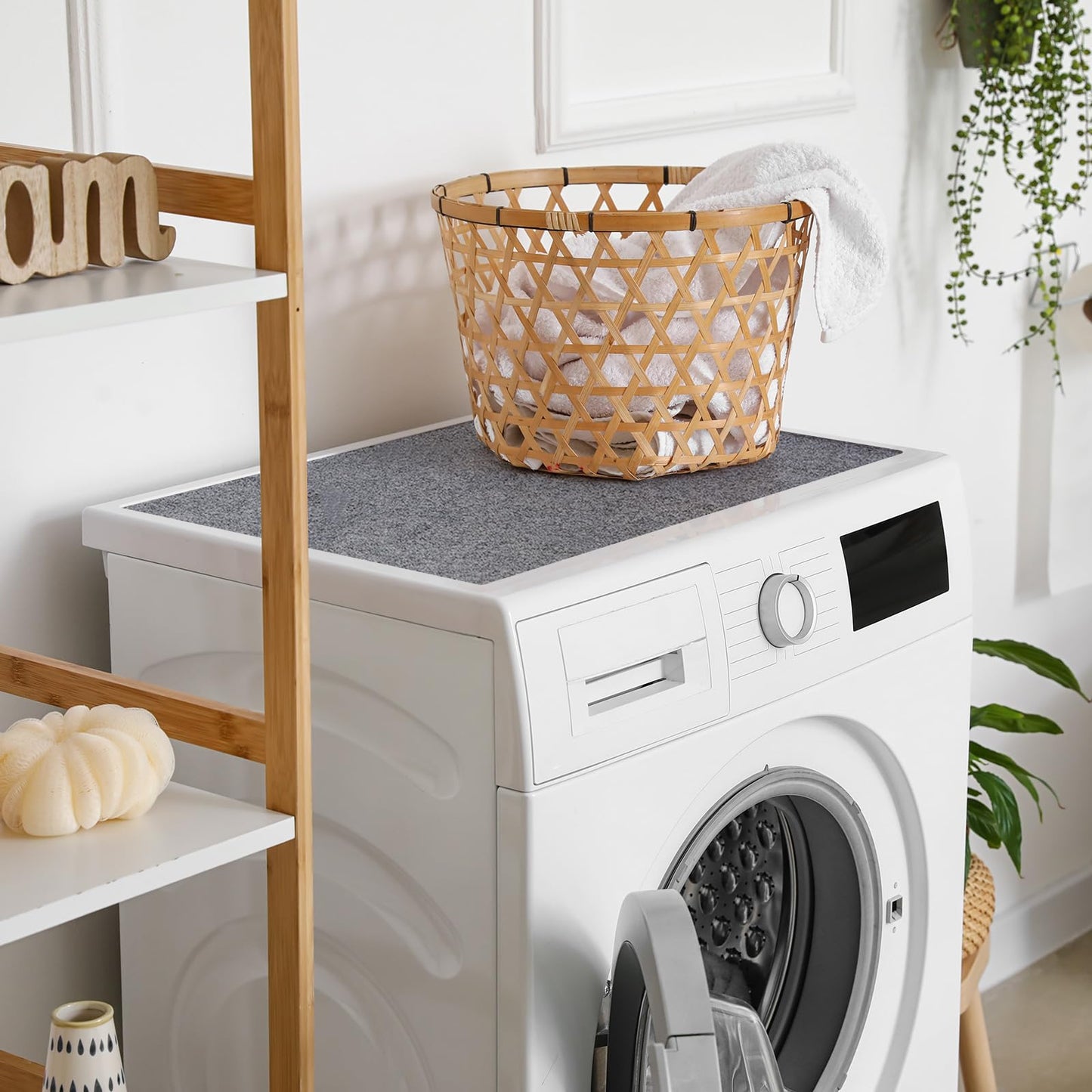 Tinideya Mini Refrigerator Floor Mat 24 x 24 Inch Under Fridge Mats Protector Floor Multifunctional Home Appliance Non Slip Waterproof Washable Carpet