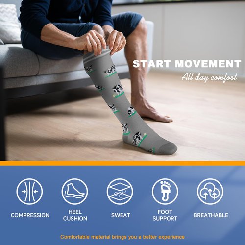 bropite Compression Socks for Women & Men Circulation-Support Knee High Socks 20-30 mmhg-Best for Running,Medical,Nurse,Travel