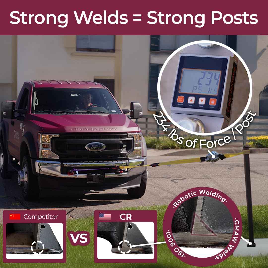 CR Fence & Rail 2-3 Step Stair Handrail, for Indoor & Outdoor Installation, with 40" Top Rail, Perfect for Porch, Deck, and Balcony