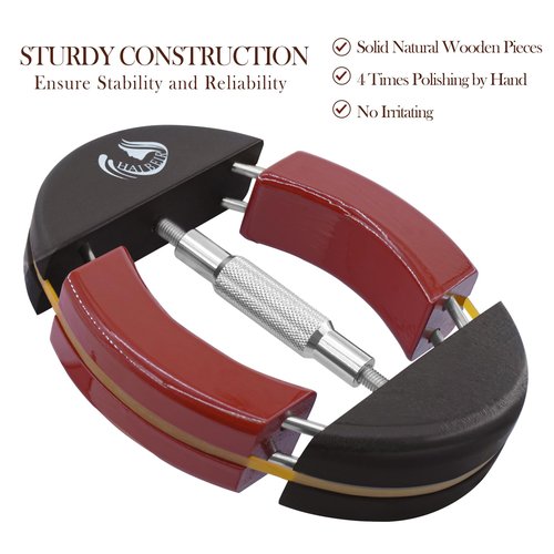 HAIBEIR Wood 4 Way Hat Stretcher Adjustable Turnbuckle & Heavy-Duty Design Hat Stretcher One Size 7.08’’-9.6’’ Maintain Hat Shape Stretch Cowboy Hats, Baseball Caps (Multi-Color)