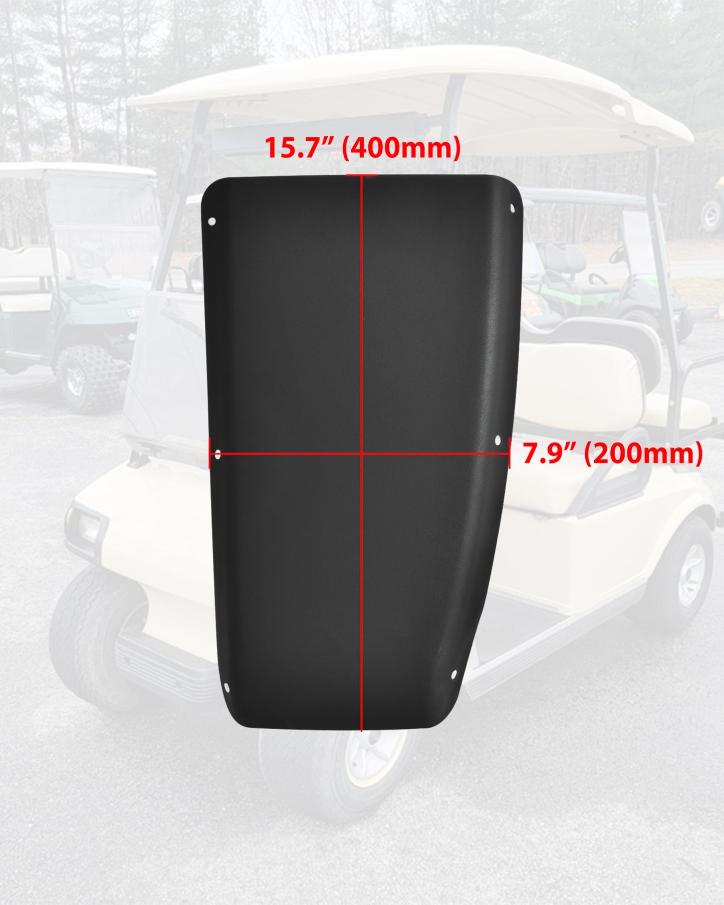 SAUTVS Scuff Guard Plastic Pad Rear Side Guard Panels Set Compatible with Club Car DS Golf Cart 1981+ Accessories, 2pcs (Driver & Passenger Side)