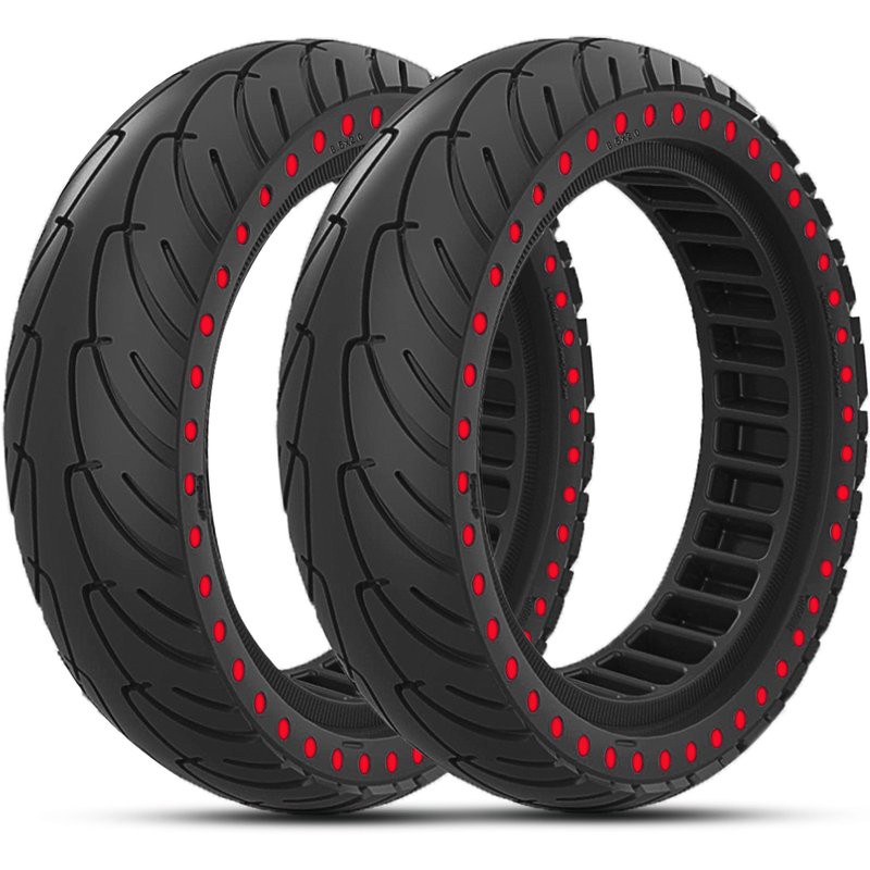 Felixstory 8.5x2 inches Solid Tires，8 1/2 x2 Tire Replacement for Electric Scooter Xiaomi Pro 2 Hiboy S2, 8.5 Inch 50/75-6.1 Rubber Tubeless Tire and All 8.5'' Scooter Tires