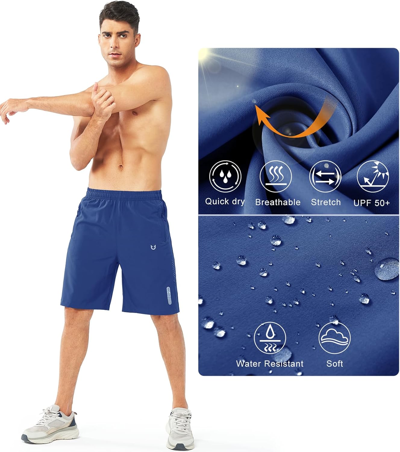 NORTHYARD Men's Athletic Running Shorts - Quick Dry Lightweight Gym Shorts | 7"/9"/5" Sizes for Sports & Exercise