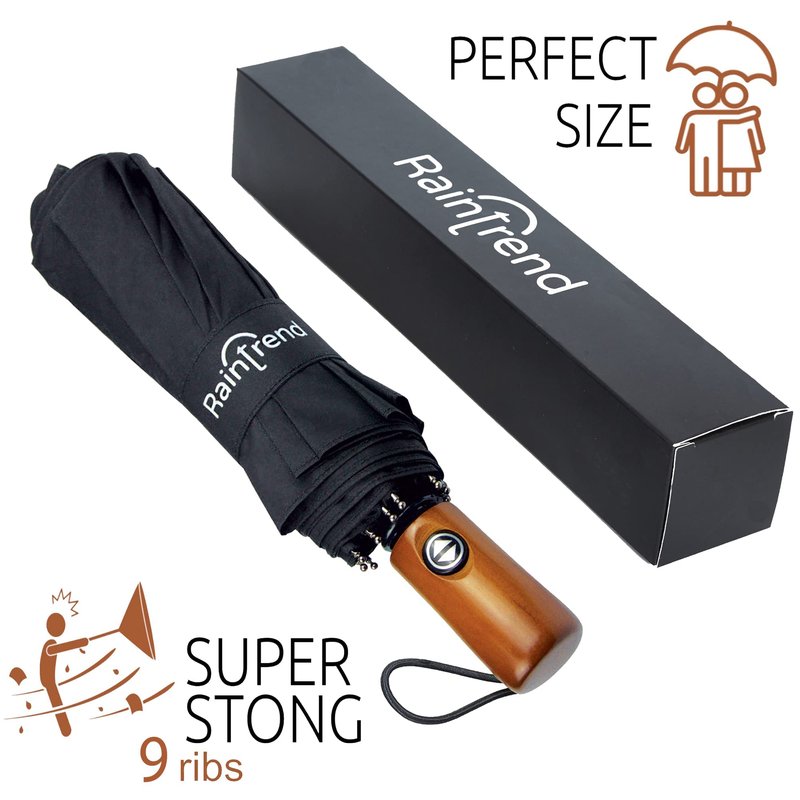NEW 2 PCS Windproof Umbrellas for Rain Compact Umbrella for Men and Mini Umbrella for Women Automatic Open Close Umbrella Folding Sun Umbrella UV Protection - Bundle