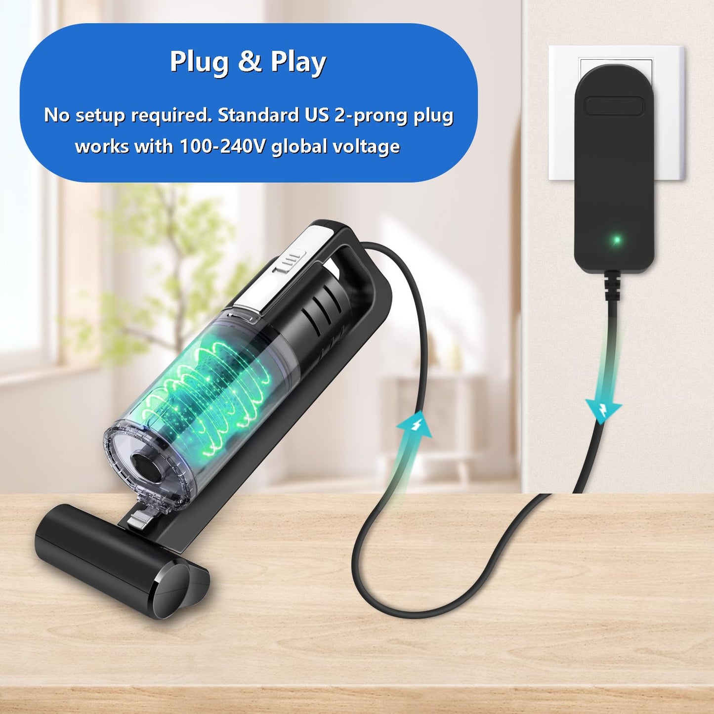 Replacement Adapter DK12-133075A-U ZD012S133075USD for Shark Charger CH951 CH951C CH950 CH950C CH955 CH963AMZ CH964AMZ UltraCyclone Pet Pro Plus Cordless Handheld Vacuum Power Supply Power Cord