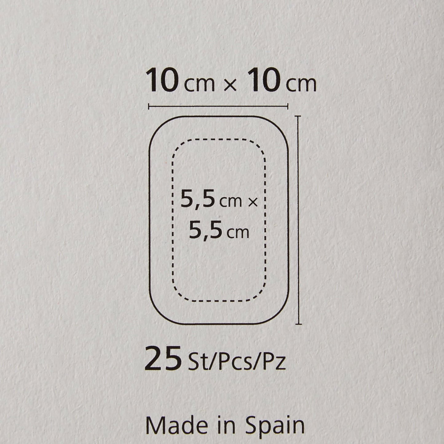 Cosmopor Steril Sterile Island Dressing Square 4 X 4 Inch 900820 25 per Box