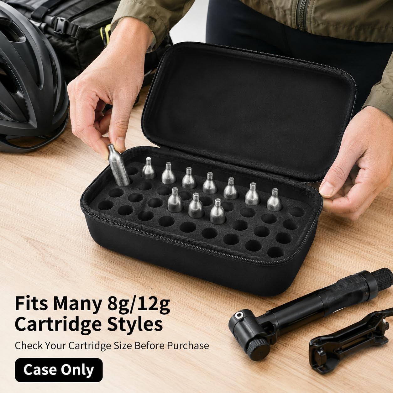 ALKOO CO2 N2O Cartridge Organizer Case for 8g/12g Refills, Hard Case Only