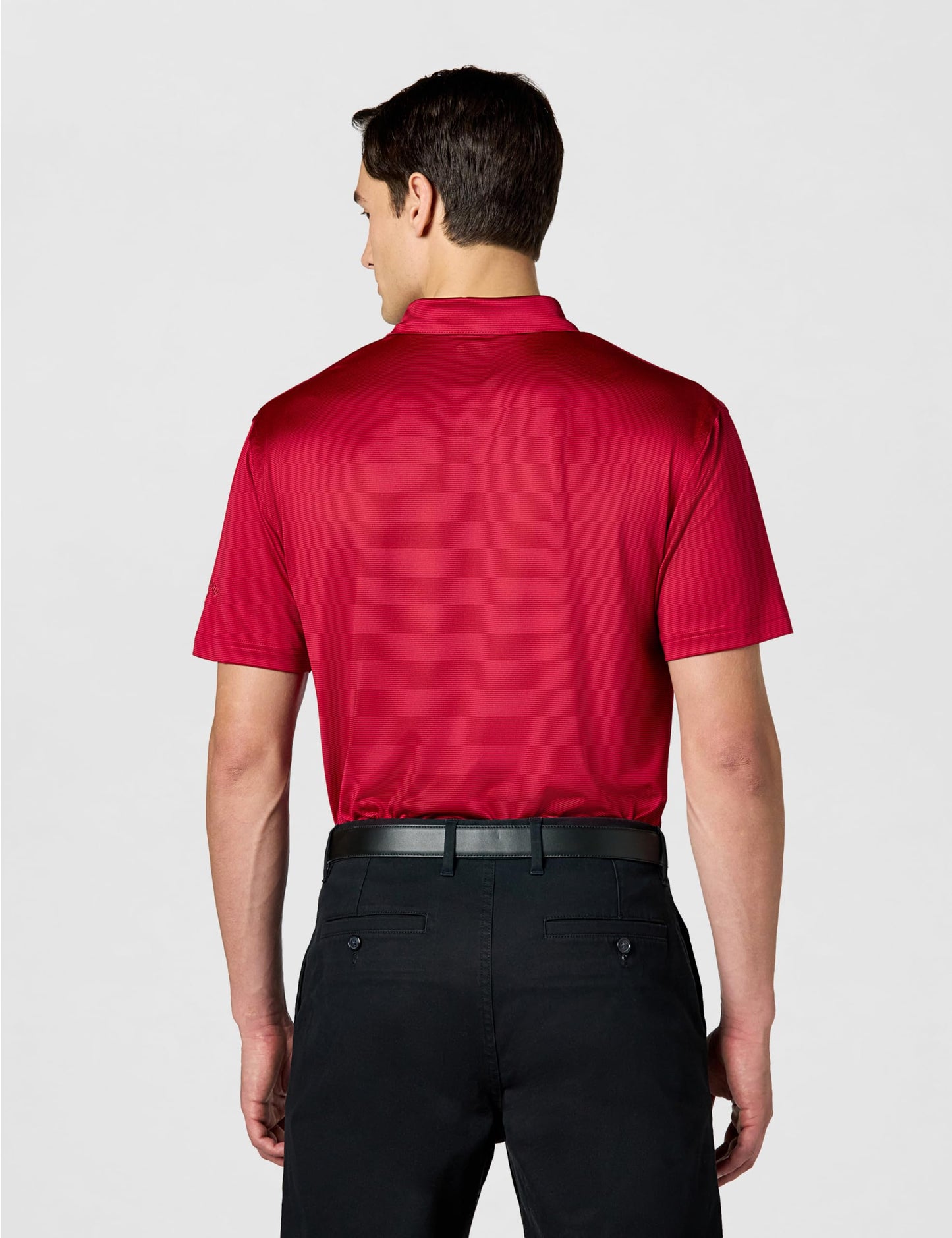 Callaway Men's Fine Line Stripe Short Sleeve Moisture-Wicking Stretch Golf Polo Shirt (Available in Big & Tall)