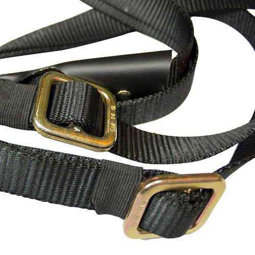 Fusion Y-Legged Zipline Lanyard with Steel Snap Hooks 23kN Black