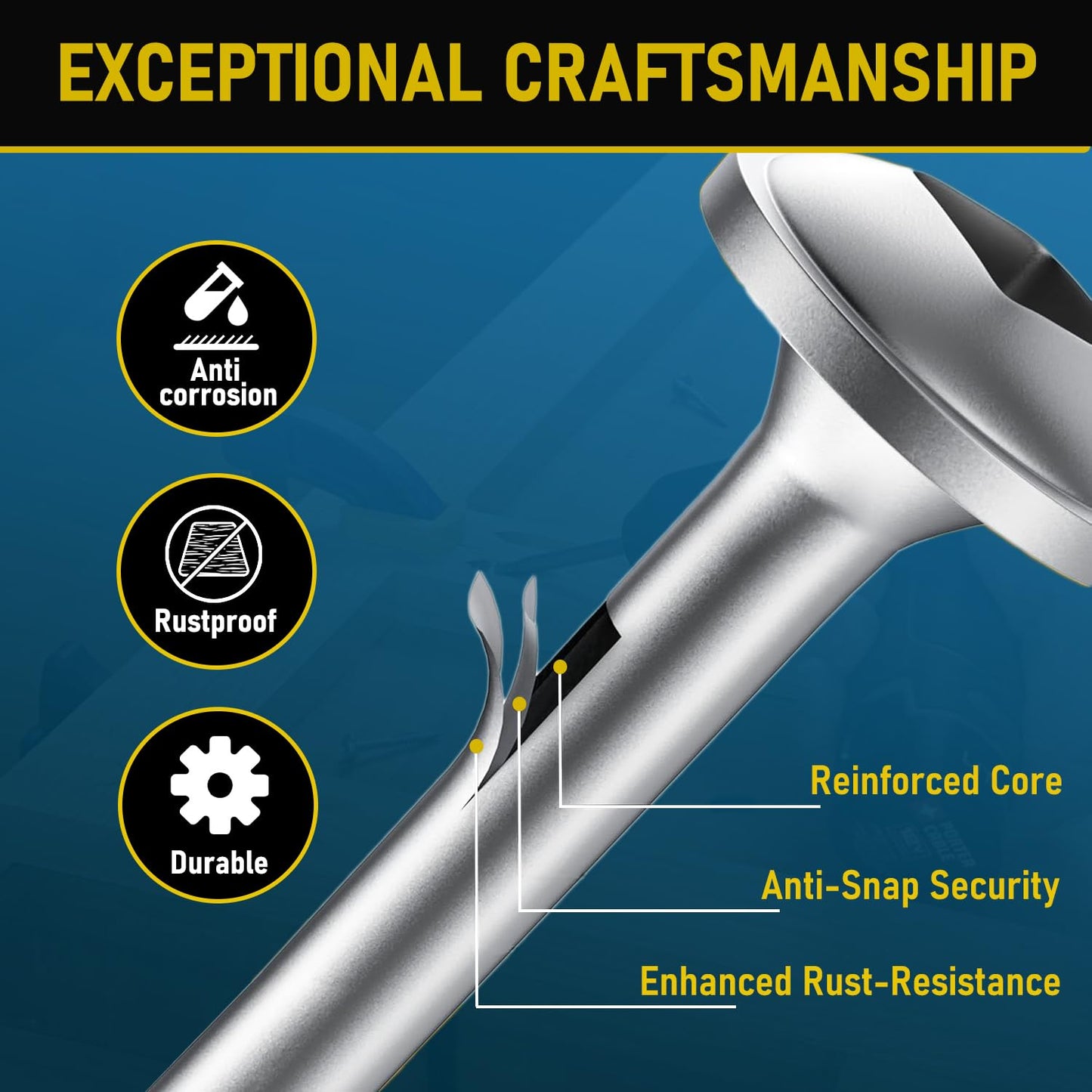 600Pcs #8 x 1 Inch Pocket Hole Screws, Interior Pocket Screw, Zinc Coated, Coarse Thread, Square Drive Washer Head, 150MM Drive Bit Included.