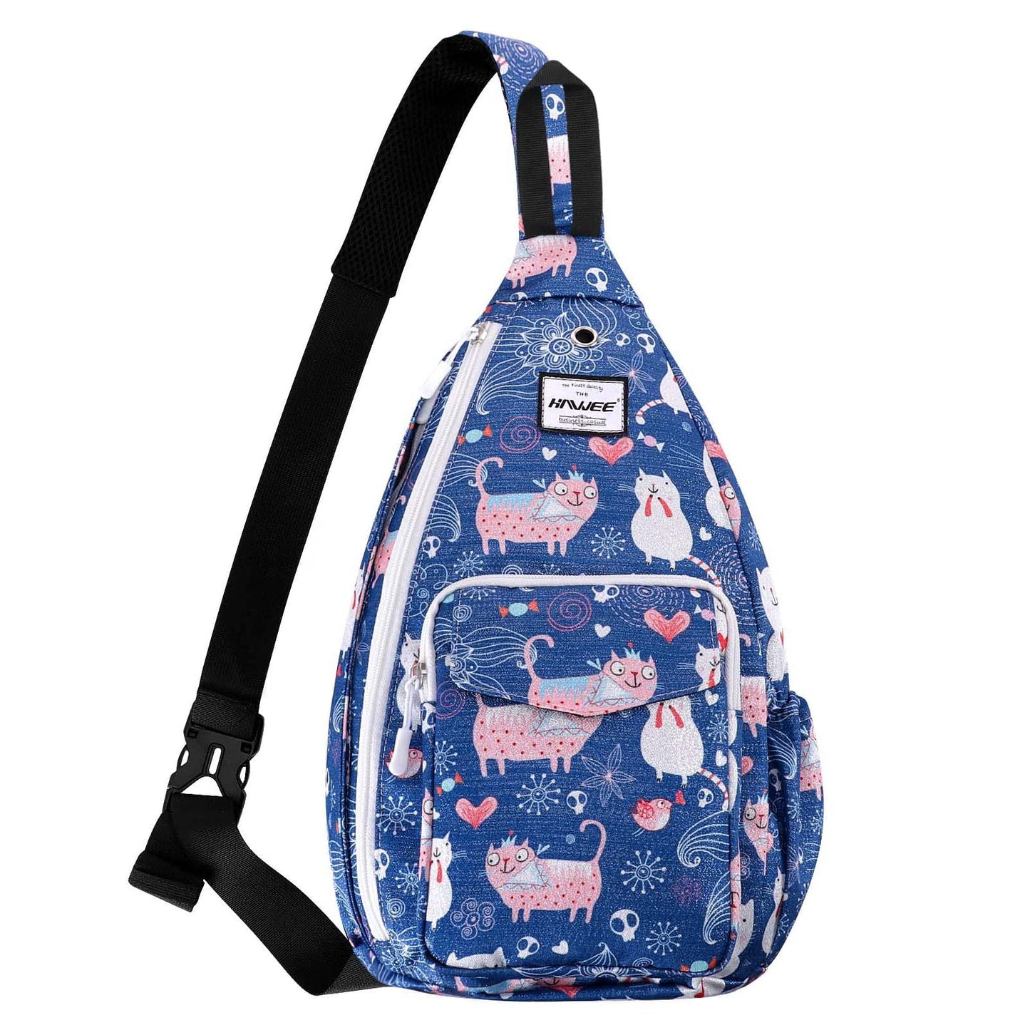 HAWEE Hiking Crossbody Bags for Women One Shoulder Strap Adjustable Sling Backpack