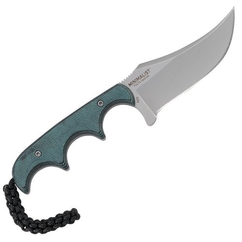 CRKT Minimalist Persian Outdoor Survival Fixed Blade Knife with Sheath: Stainless Steel Plain Edge Blade, Micarta Handle, 2379