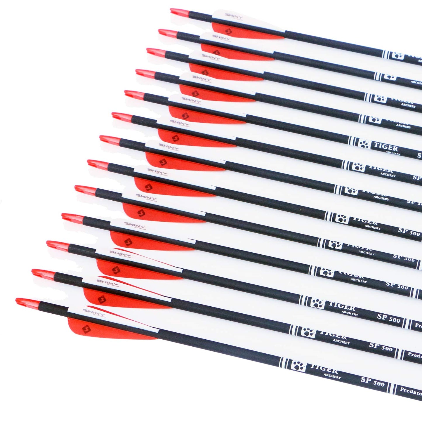 TIGER ARCHERY 30" Carbon Arrows for Compound Recurve Bow Hunting Target