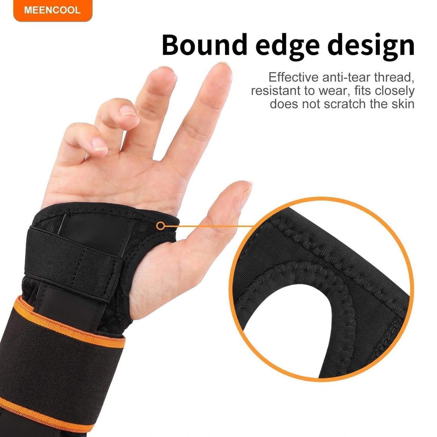 MEENCOOL Carpal Tunnel Wrist Brace Night Support with Splint for Right Hand