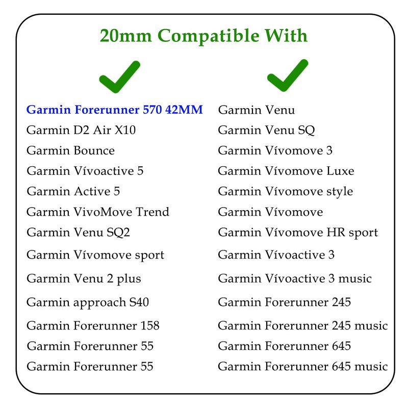 TopPerfekt Watch Band Compatible with Garmin Forerunner 570 42mm, Soft Silicone Replacement Strap Wristband for Vívoactive 6/5/Venu Sq/2 Plus Smartwatch for Women Men 2 Pack Clear-Red/Transparent-Blue