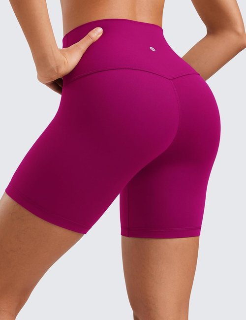 CRZ YOGA Biker Shorts - ButterLuxe High Waisted Spandex for Women | 6-Inch Workout & Running