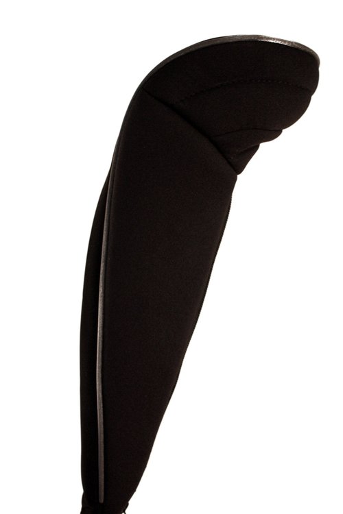 Black Golf Zipper Head Covers Driver 1 3 5 Fairway Woods Headcovers Metal Neoprene Traditional Plain Protective Covers Fits All Fairway Clubs and Drivers up to 460cc