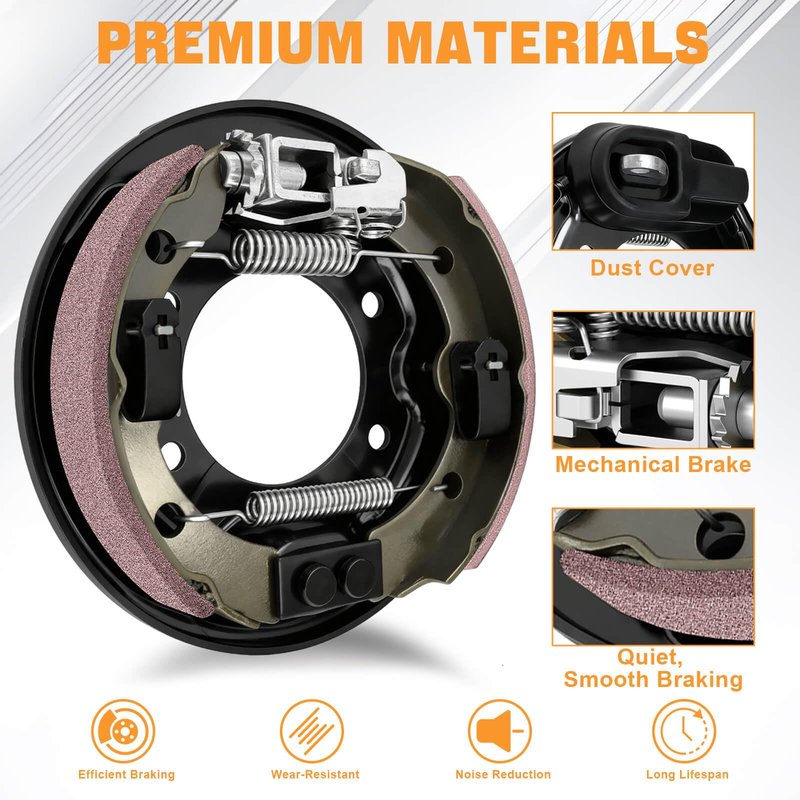 MOSNAI Club Car Brake Cluster Assembly, Driver & Passenger Side Rear Brake Assembly Fits Club Car DS Precedent 1995-UP Tempo 2018-up Golf Cart,OEM# 1018233-02,103380201,103380202,1018233-01