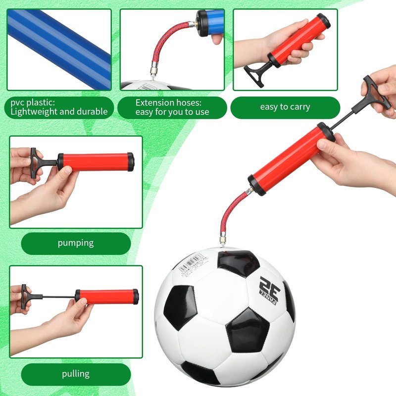 Shihanee 36 Sets 36/60 Sets Ball Pump Bulk for Sports Balls with Needles Nozzles Flexible Extension Hose for Basketball Soccer Football Volleyball Water Rugby Exercise Sports Ball Balloon
