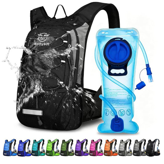 Mothybot Hydration Pack, Insulated Hydration Backpack with 2L BPA Free Water Bladder and Storage, Hiking Backpack for Men, Women, Kids for Running, Cycling, Camping - Keep Liquid Cool up to 5 Hours