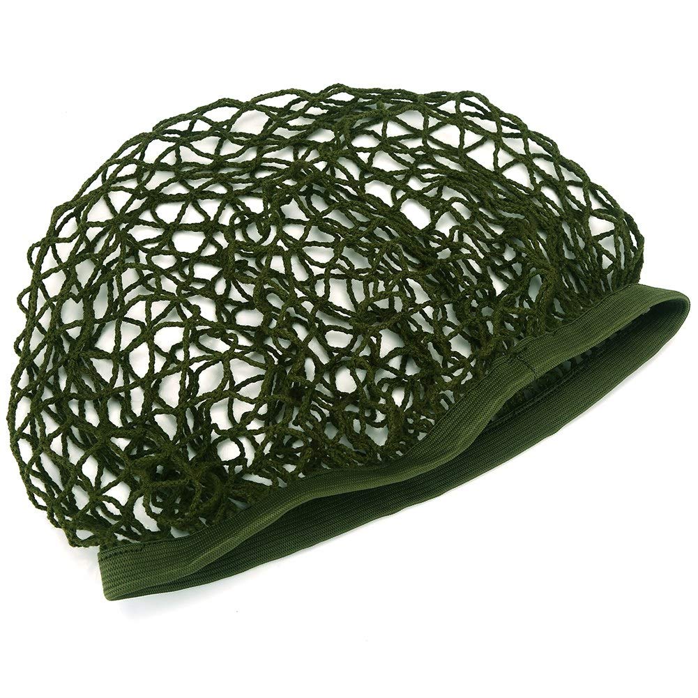 Helmet Net Parts, Helmet Scrim Camouflage Net Cover Fit for M1 M35 M88 Helmet, Green