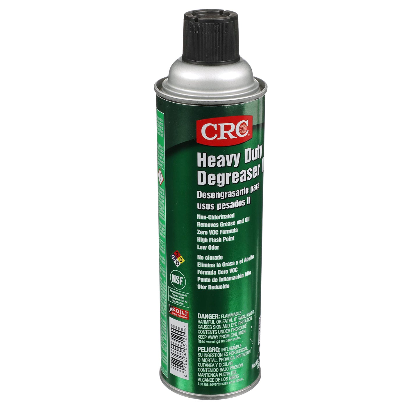 CRC 3120 Heavy Duty Degreaser II, 15 oz Aerosol Can, Clear/White