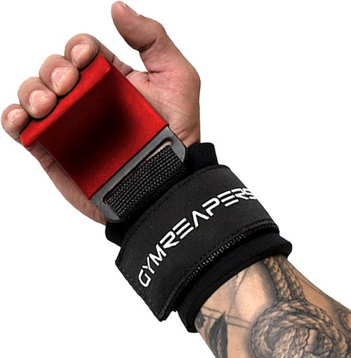 Gymreapers Weight Lifting Hooks - Heavy Duty Wrist Straps for Deadlifts & Pull Ups | Grip Support for Men & Women