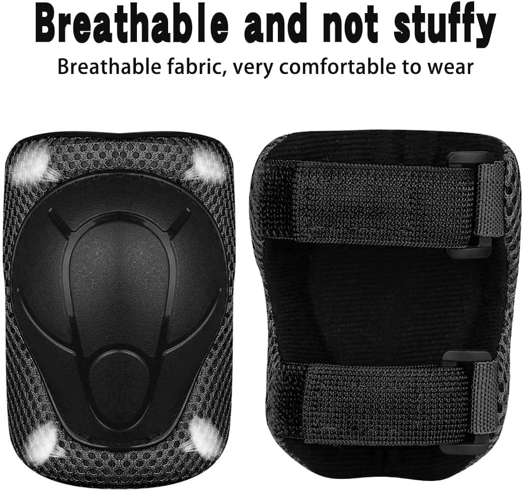 Skiennix Knee Pads Set for Kids | Protective Gear for Ages 3-10 with Elbow Pads & Wrist Guards