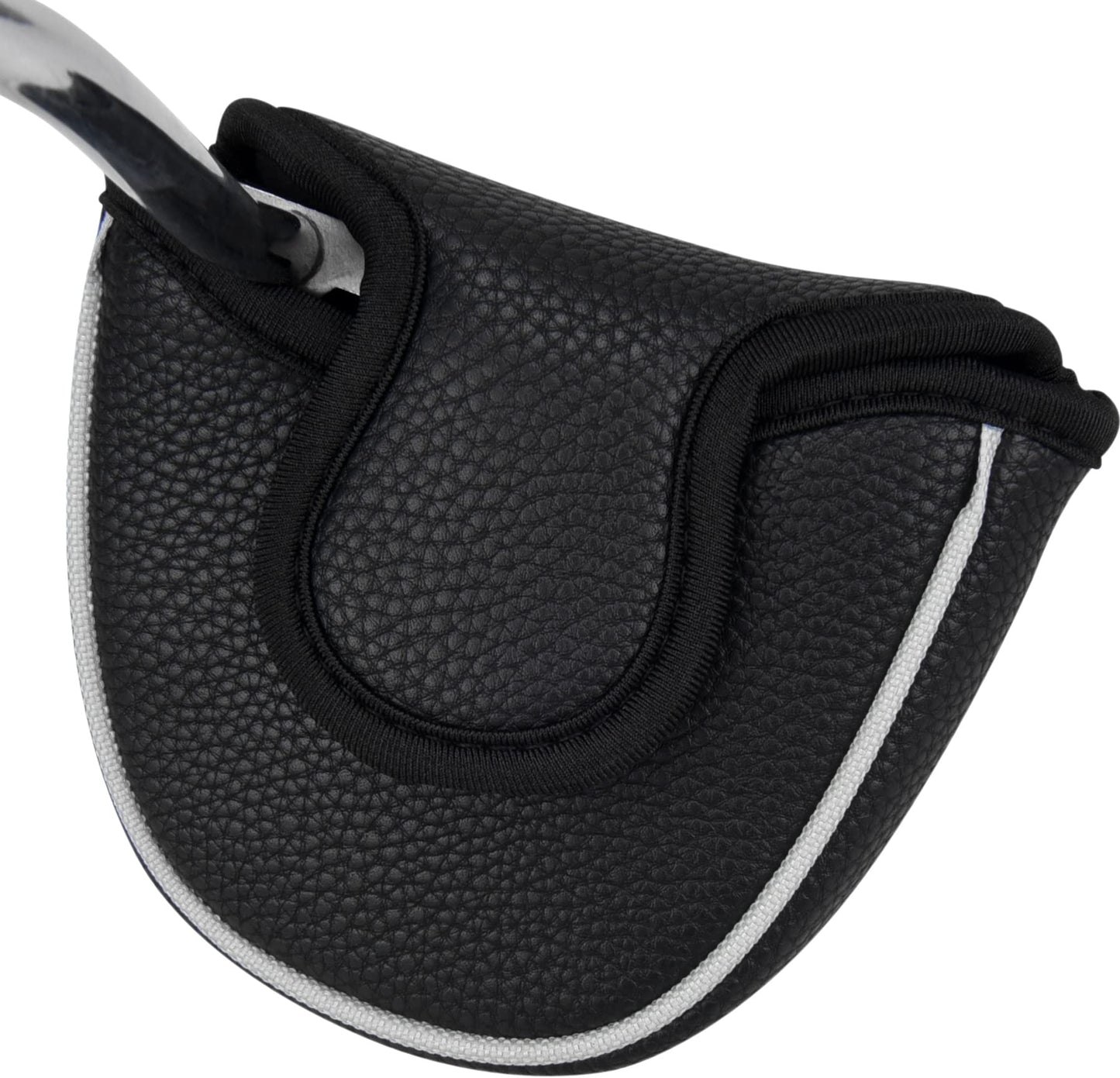 Big Teeth Golf Mallet Putter Cover Headcover Club Protector Magnetic Closure Don't FIT Iron Material Putter for Scotty Cameron Taylormade Odyssey 2 Ball Club (Black)