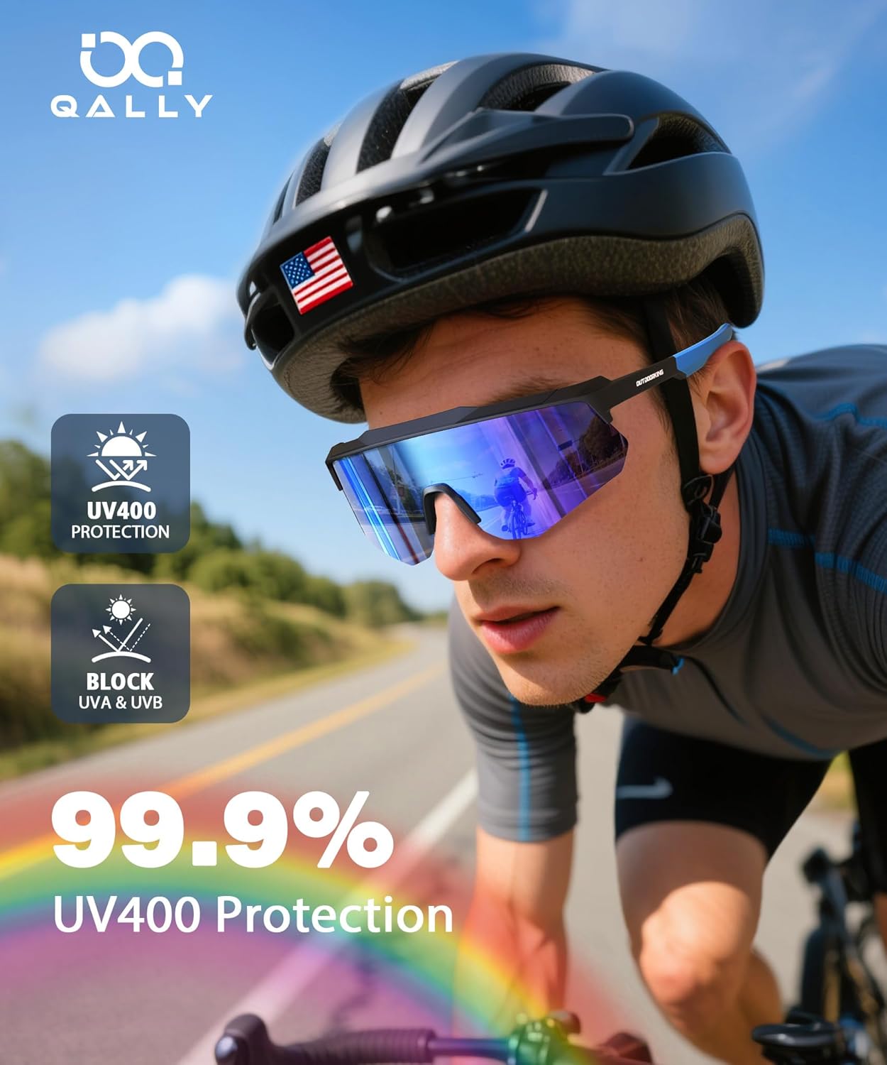 Skiennix Polarized Sports Sunglasses - UV400 Protection for Men & Women | Ideal for Cycling & Running