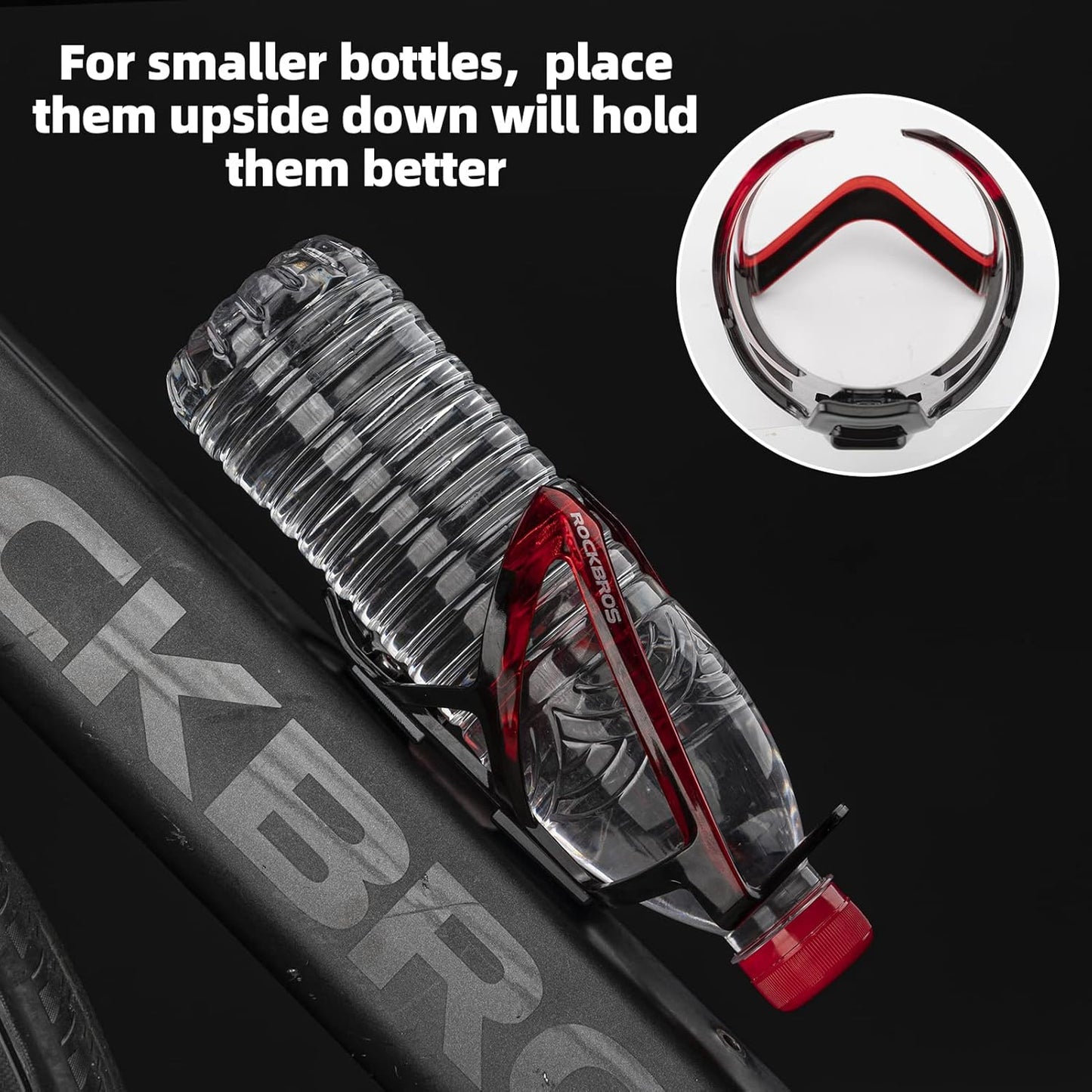 ROCKBROS Ultra-Light Bike Water Bottle Holder - Universal Bicycle Cup Cage with Screws for Road & MTB Bikes