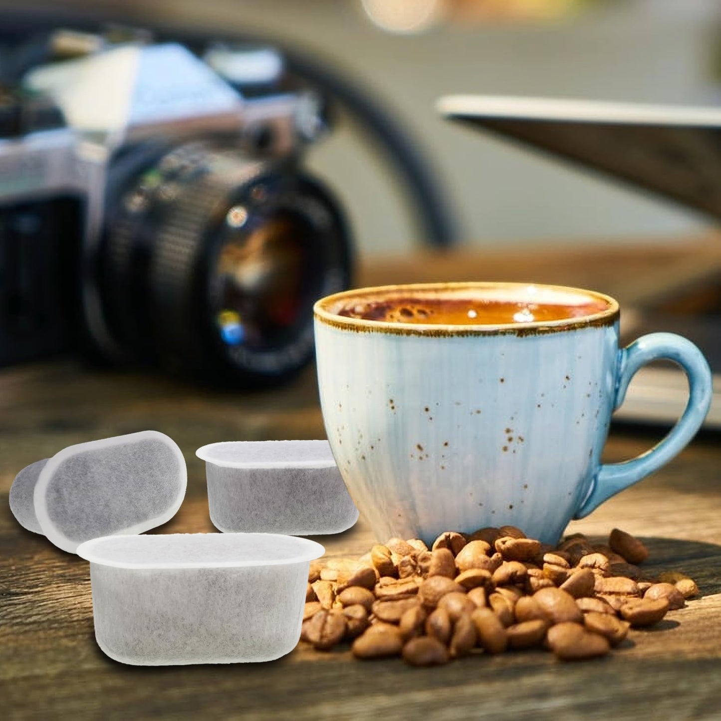 12 Pack Replacement Activated Charcoal Water Filter Cartridges for Beautiful 14-cup Programmable Drip Coffee Maker, Premium Water Filtration Pods Compatible with Drew Barrymore coffee makers