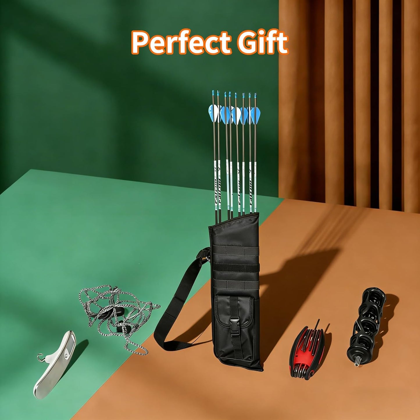 SPG Hip Quivers - Molle System Arrow Quiver with Adjustable Waist Belt for Archery Practice