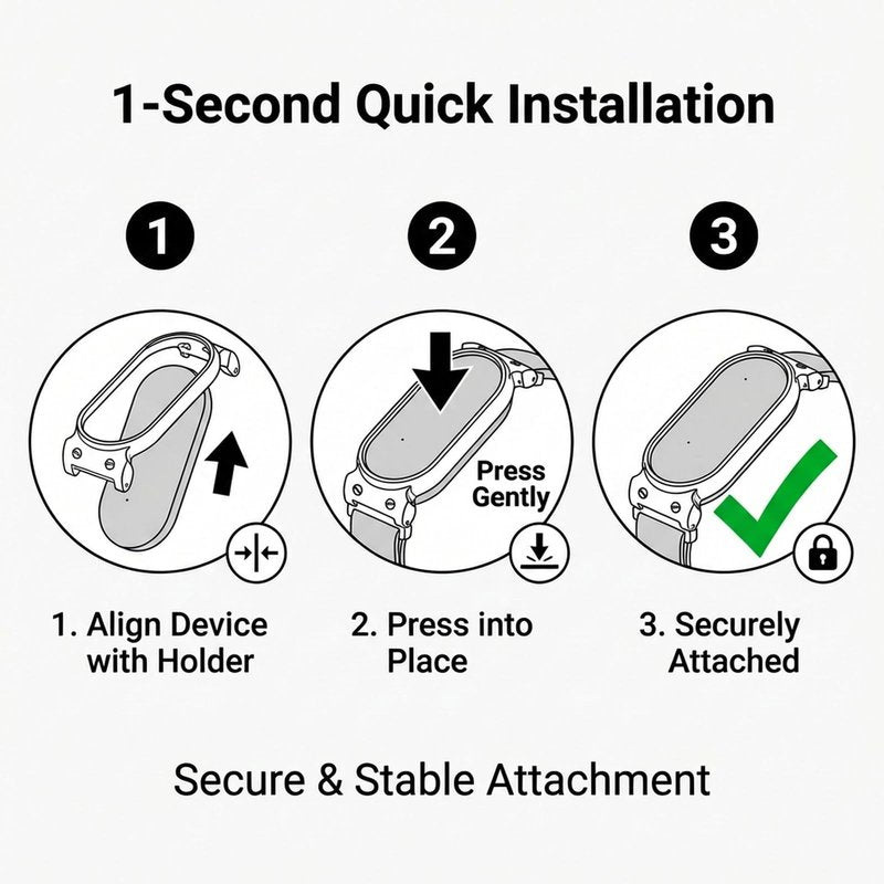 Wristband for Plaud NotePin(S), Metal Case and Breathable Nylon Band, Zinc-Alloy Case for Secure Fit Anti-Drop, 12mm Connector, Adjustable Wrist Strap, Fits 5.5 to 8.7 inch wrist, Seashell
