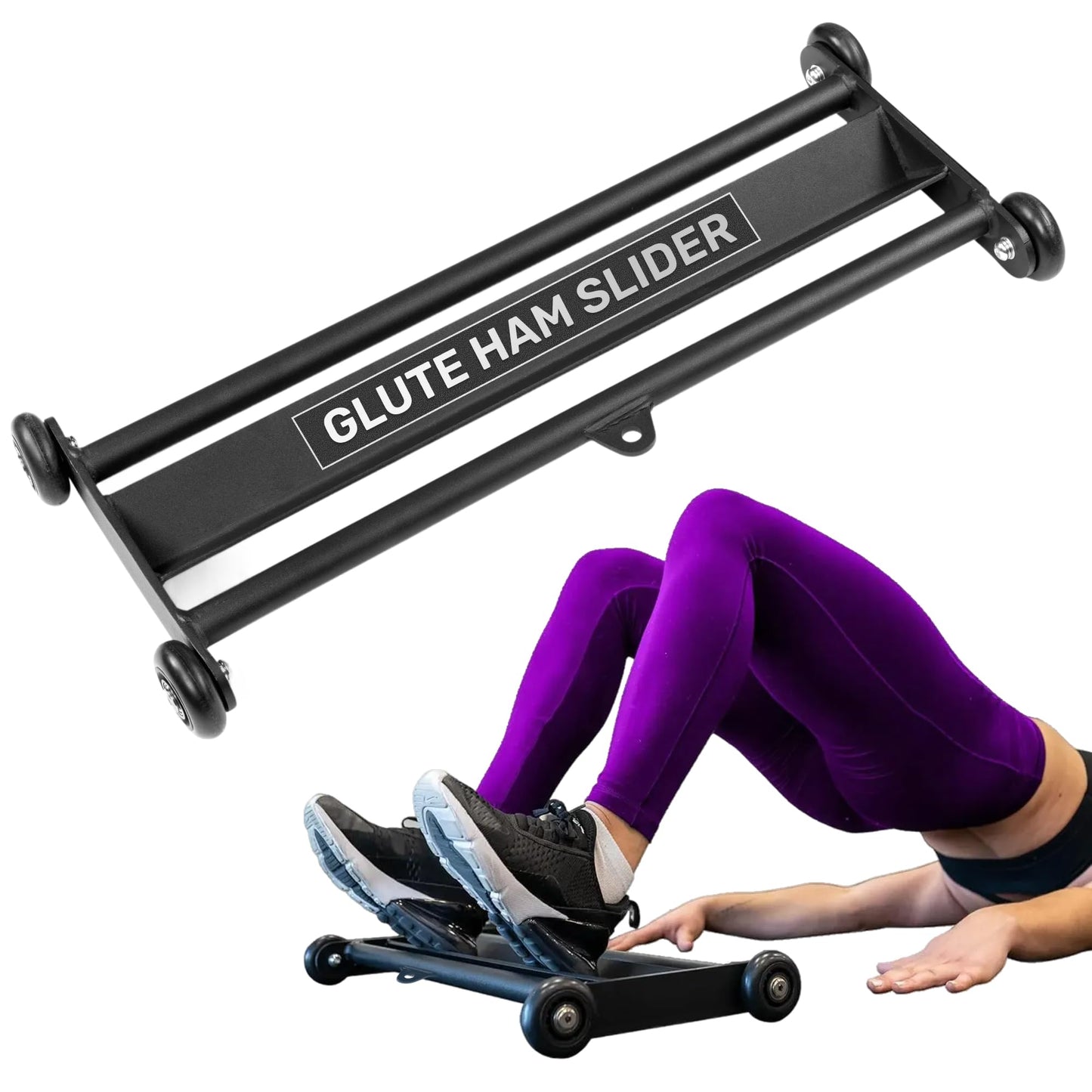 Glute Ham Glider [Bells of Steel] Home Gym Multi-Function Ab Glute Machine, Heavy Duty Ab Glider Machine for Hamstring Curl, Abdominal and Leg Workouts