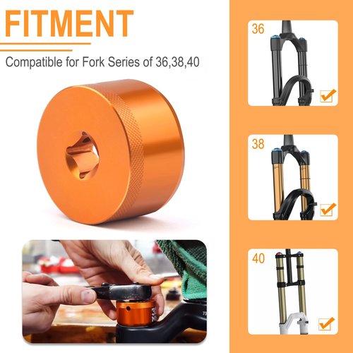 32mm Bike Fork Topcap Socket Tool Compatible for Fox Fork Series of 36,38,40, Use for 3/8" Ratchet Drive