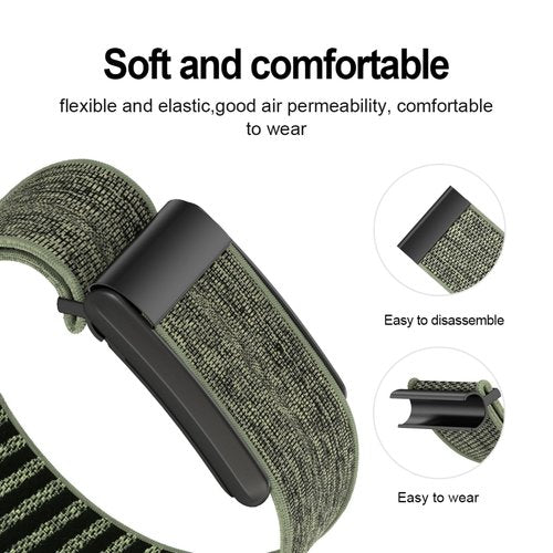 Nylon Bands Compatible with Whoop 4.0 for Women Men, Adjustable Sport Comfort Stretchy Elastic Braided Wristbands for Whoop 4.0 Wearable Health, with U Shapped Connector