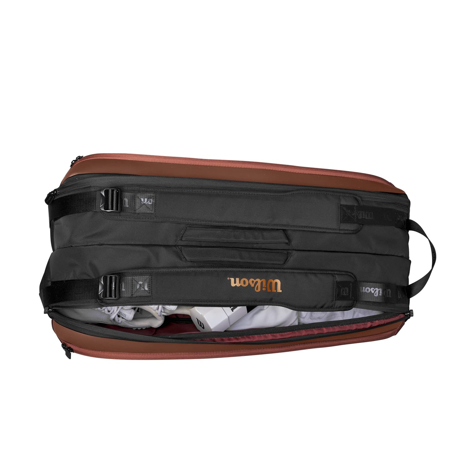 Wilson Pro Staff V14 Super Tour Tennis Racket Bag - Brown, Holds up to 9 Rackets