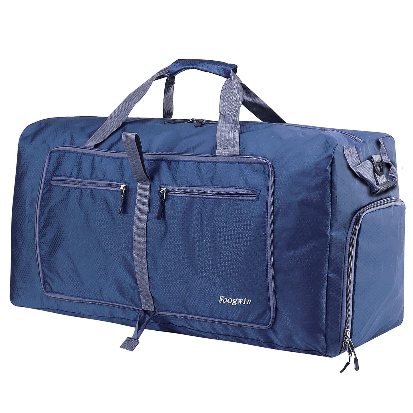 Woogwin Travel Duffel Bag Large Foldable Waterproof Overnight Bag for Beach Swim Bags Pool Sports Gym (150L Darkblue)