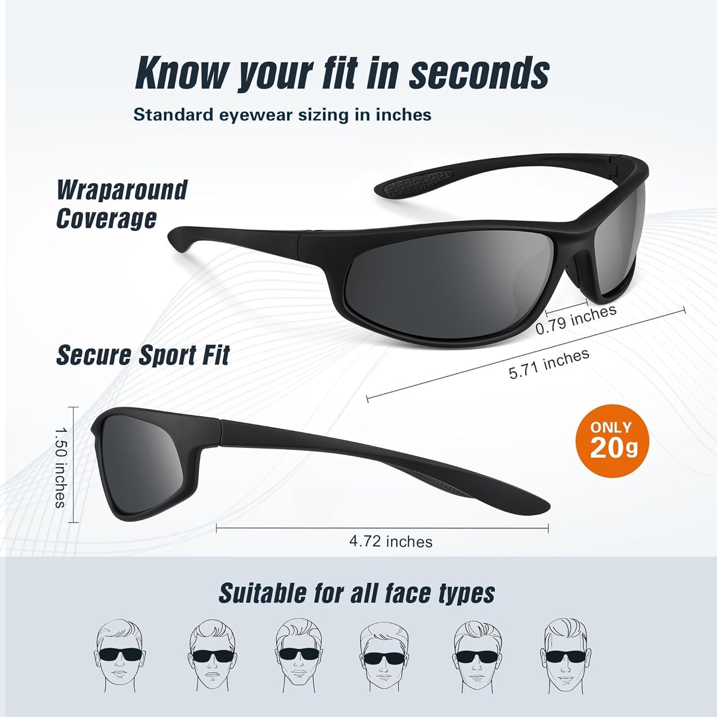 Skiennix Polarized Sports Sunglasses - UV Protection Wrap-Around Design for Men & Women | 3-Pack Set