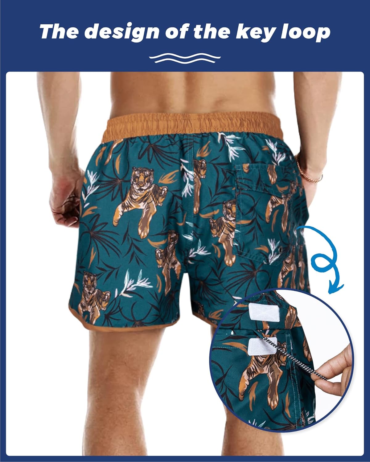 Surf Cuz Men's Swim Trunks - Vintage 80s/90s Retro Bathing Suits with Mesh Lining | 5-Inch Shorts