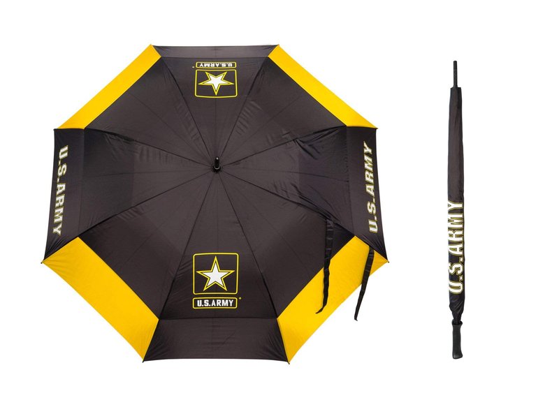 Team Golf Military Army Golf Umbrella 62" Golf Umbrella with Protective Sheath, Double Canopy Wind Protection Design, Auto Open Button