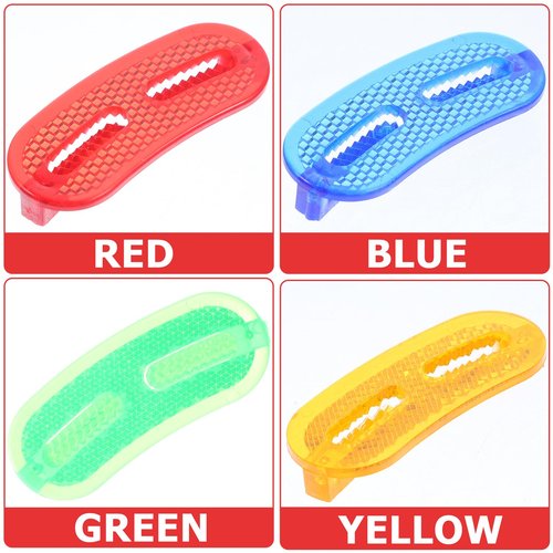 Kisangel 20Pcs Bike Wheel Reflectors for Spokes Compact Replaceable Warning Reflective Signs Lightweight Bicycle Safety Accessories 2.59X1.02X0.19 Inches