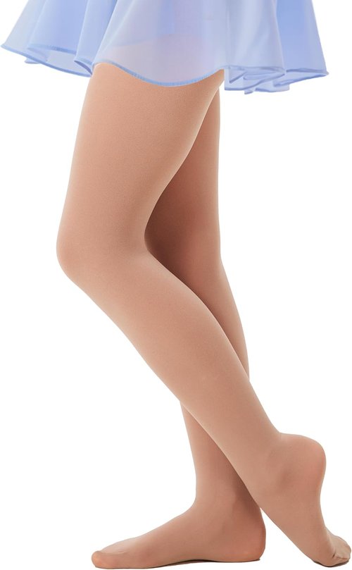 CozyWow Ultra Soft Ballet Tights - Comfortable Dance Tights for Girls | Sizes 4T to 12T