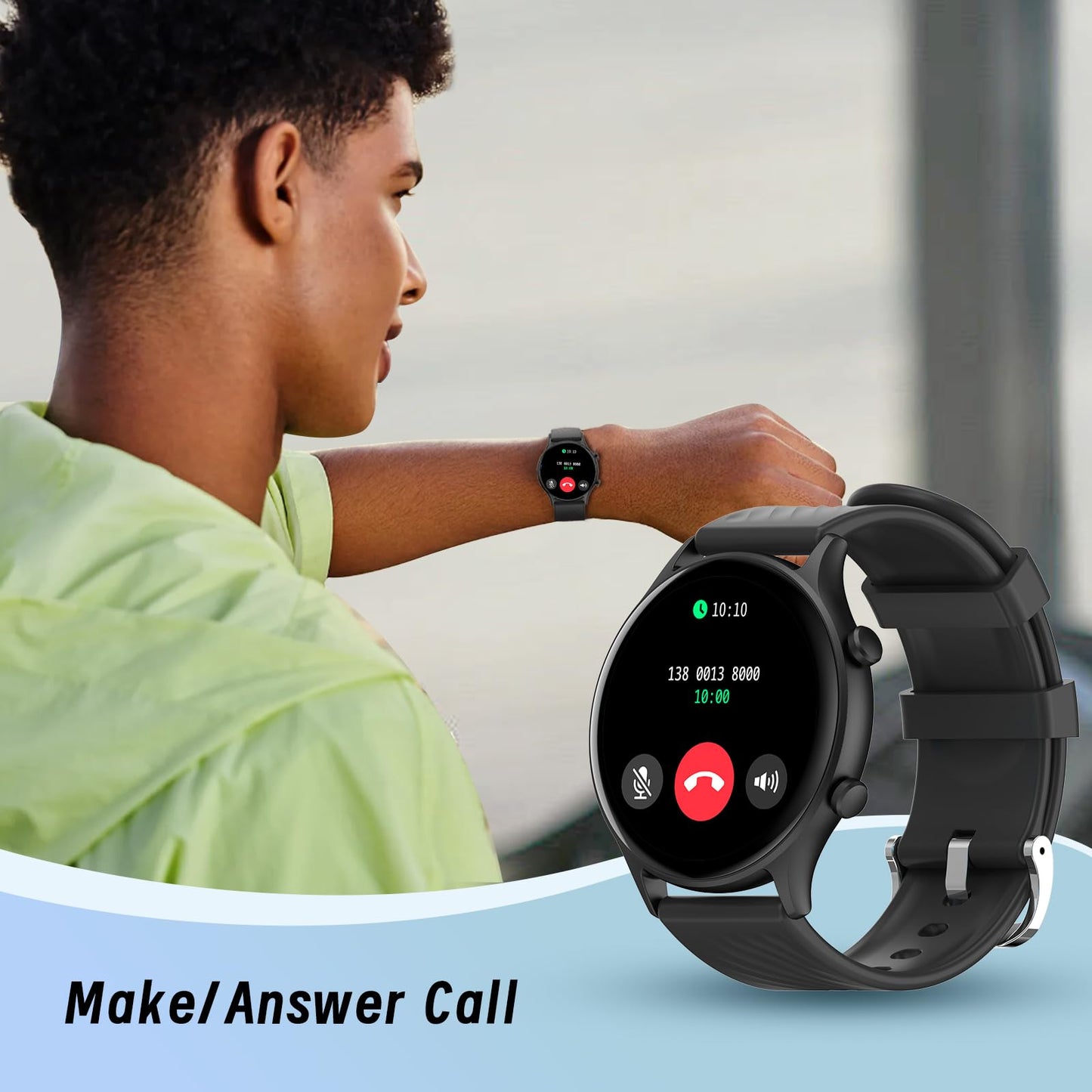Smart Watches for Women,Fitness Smart Watch (Answer/Make Call), 1.4"Screen Waterproof Smart Watches with 123 Sports Modes/Heart Rate Monitor/Sleep Tracker, Watches for Women for Android iOS Khaki