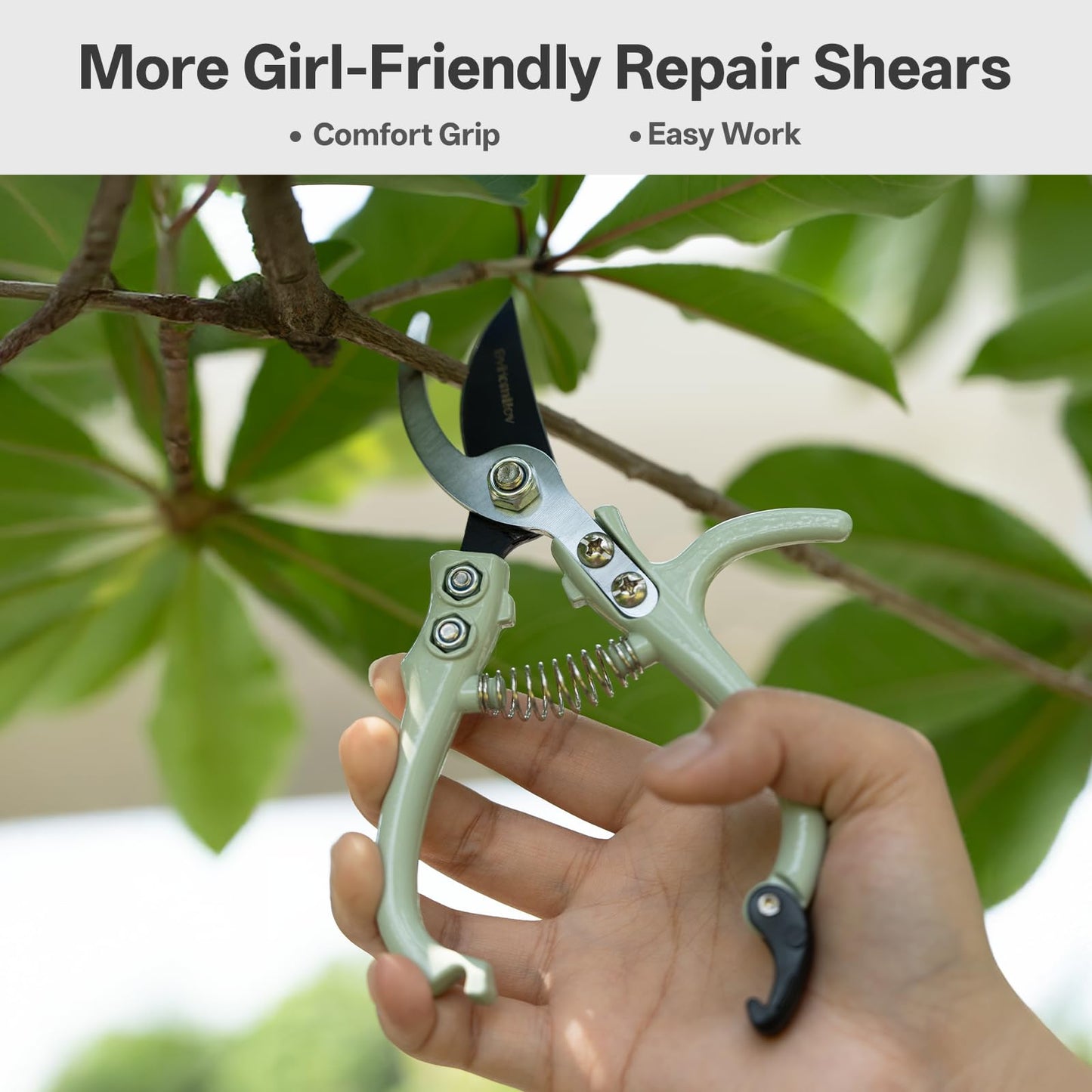 Pruning Shears for Gardening,Lightweight Plant Shears,Q-Shaped Garden Scissors for Cutting Flowers，Pruners for Tree Trimming,Indoor Plant Scissors for Women