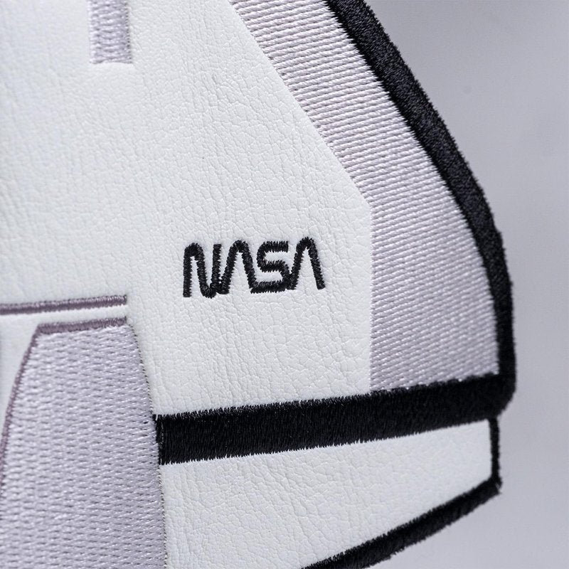 Pins & Aces NASA Head Cover - Premium, Hand-Made Leather Headcover - NASA Space Shuttle, Tour Quality Golf Club Cover - Style and Customize You Golf Bag (Driver)