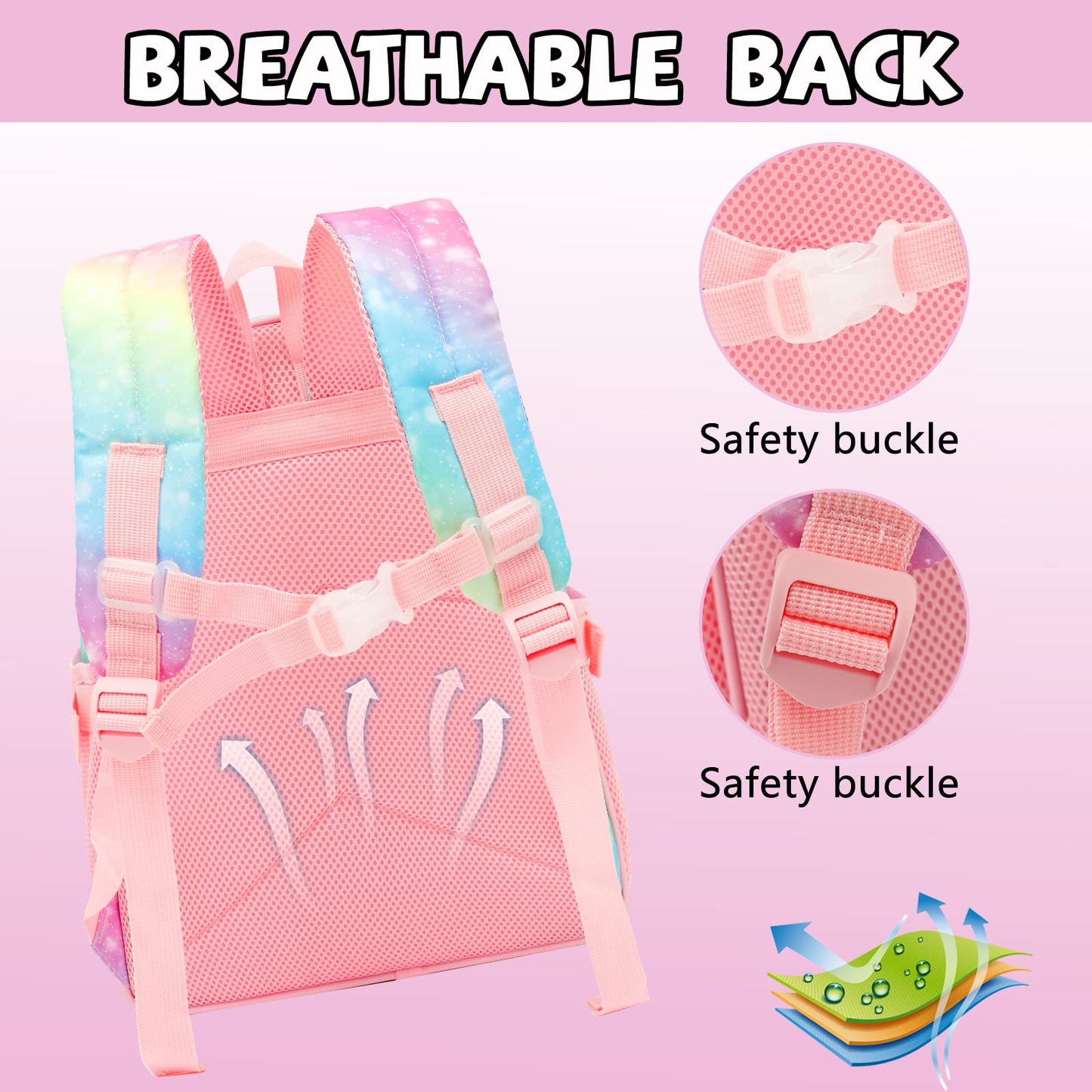 BTOOP Kids Toddler Backpack Girls School Backpack Preschool Ice Cream BookBag Preschool Kindergarten School Bag