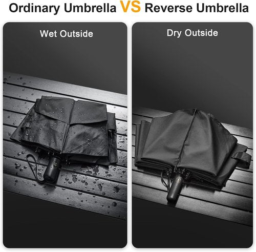G4Free Large Golf Umbrella - Windproof Compact Reverse Design | Automatic Open & Close, 42-62 Inch